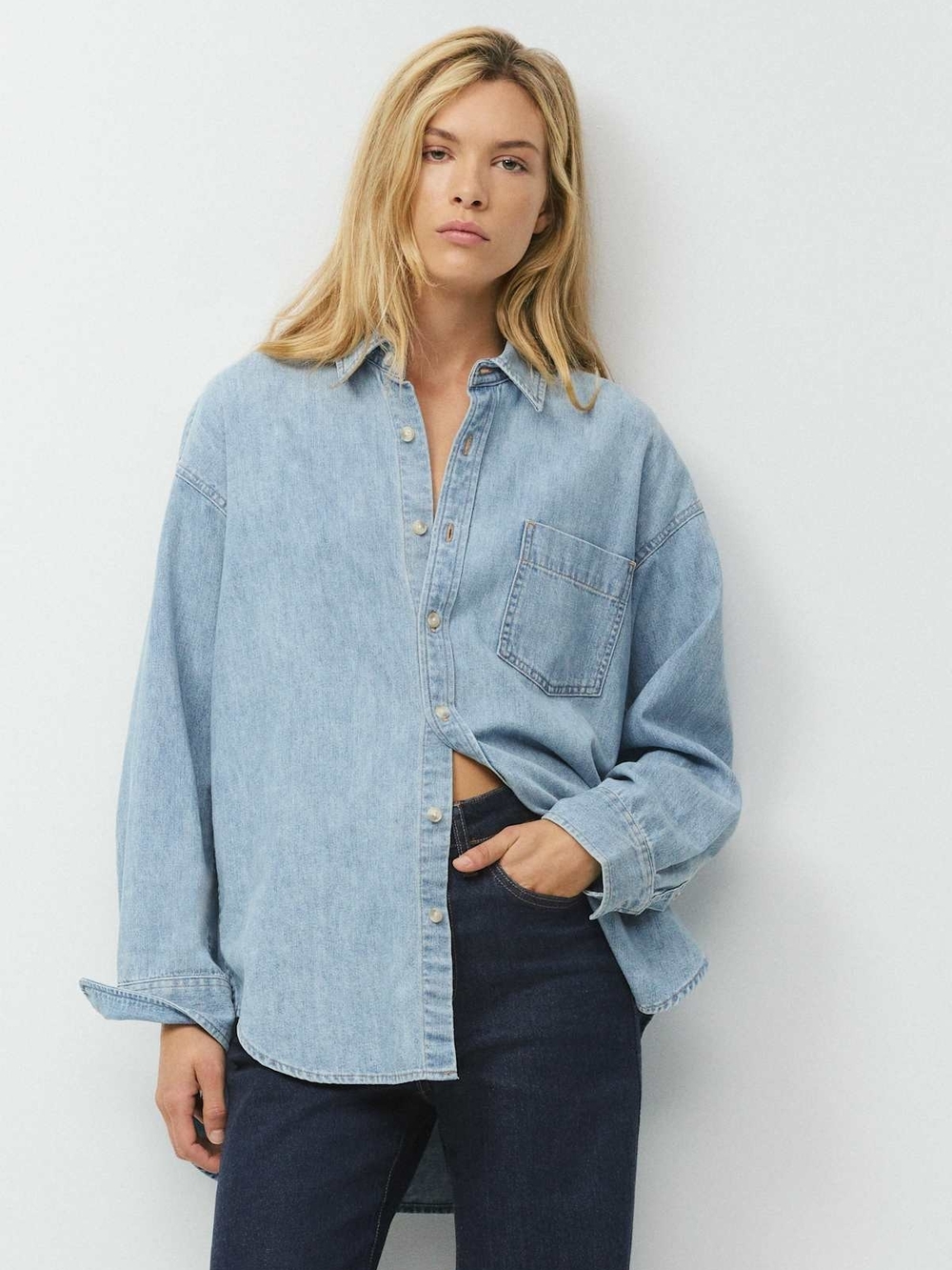 Denim Forum The '80s Comfy Denim Shirt